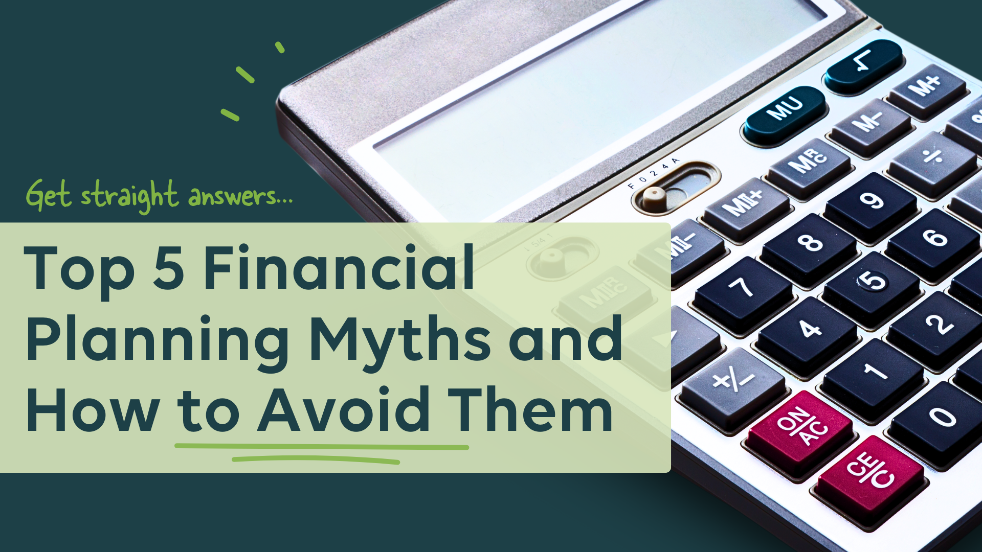 Financial Planning Misconceptions